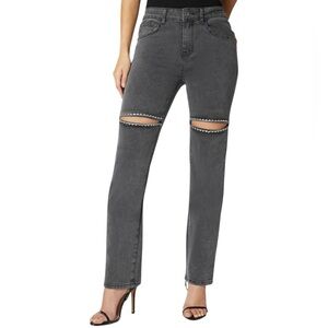 Bebe The Bling Slit Jeans